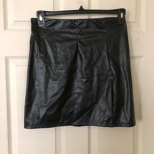 ASOS leather mini skirt